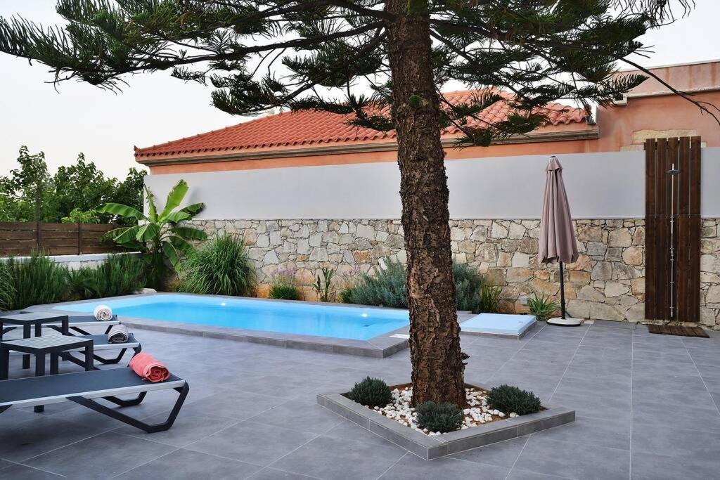 Villa Christini A Luxury Villa With Amazing Views Tzitzifés Exterior foto